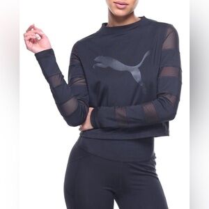 PUMA - Dry-Cell Black Long sleeve, slightly cropped. Mesh panels. Small